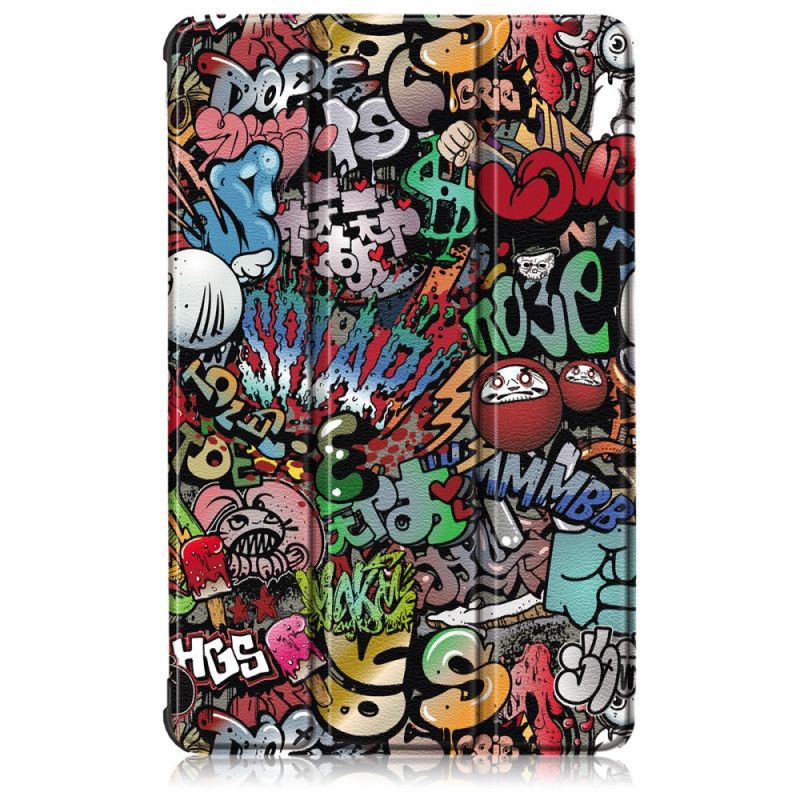 Inteligentna Obudowa Samsung Galaxy Tab S6 Lite Wzmocnione Graffiti