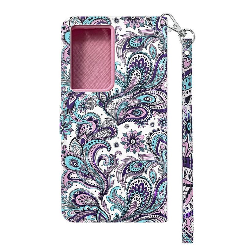 Etui Folio Samsung Galaxy S21 Ultra 5G Elegancka Koronka Etui Ochronne