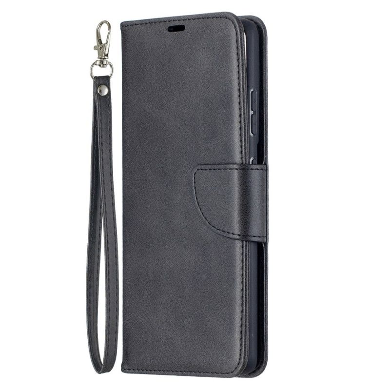 Etui Folio Samsung Galaxy S21 Ultra 5G Szary Czarny Gładka Skośna Klapa Etui Ochronne