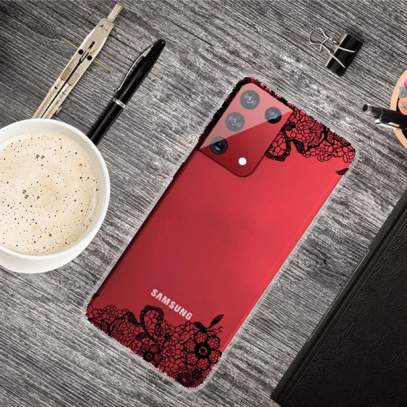 Etui Samsung Galaxy S21 Ultra 5G Cienka Koronka Etui Ochronne
