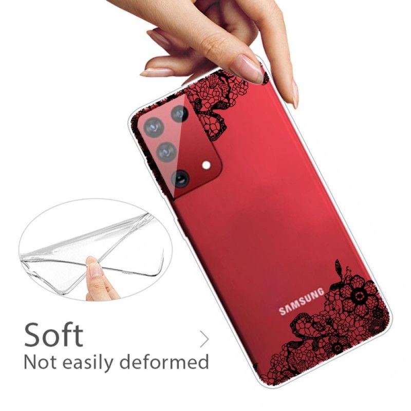 Etui Samsung Galaxy S21 Ultra 5G Cienka Koronka Etui Ochronne