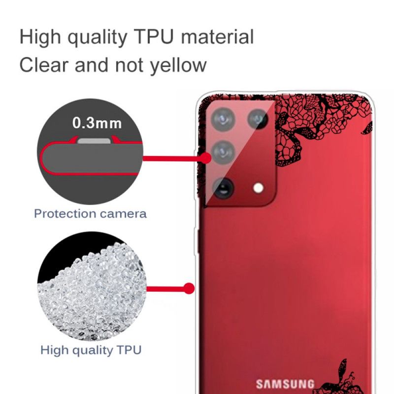 Etui Samsung Galaxy S21 Ultra 5G Cienka Koronka Etui Ochronne