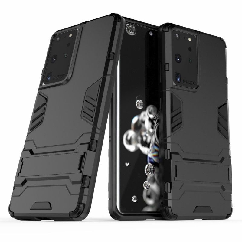 Etui Samsung Galaxy S21 Ultra 5G Czerwony Czarny Ultra Odporny
