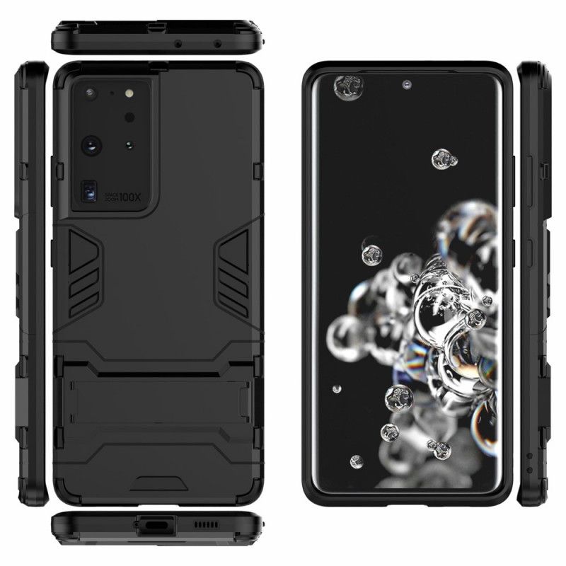 Etui Samsung Galaxy S21 Ultra 5G Czerwony Czarny Ultra Odporny
