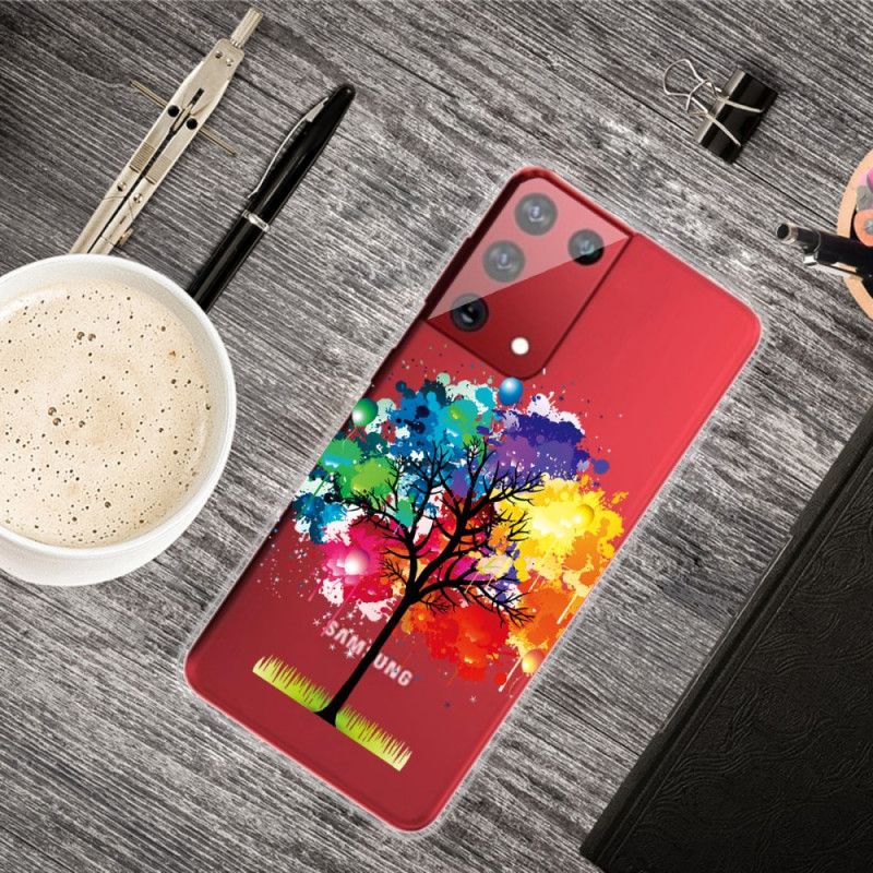 Etui Samsung Galaxy S21 Ultra 5G Drzewo Akwarelowe