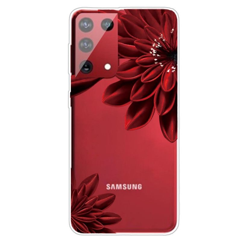 Etui Samsung Galaxy S21 Ultra 5G Dzikie Kwiaty Etui Ochronne