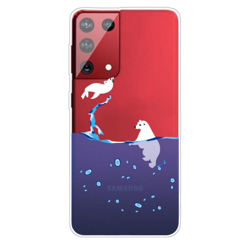 Etui Samsung Galaxy S21 Ultra 5G Gry Morskie