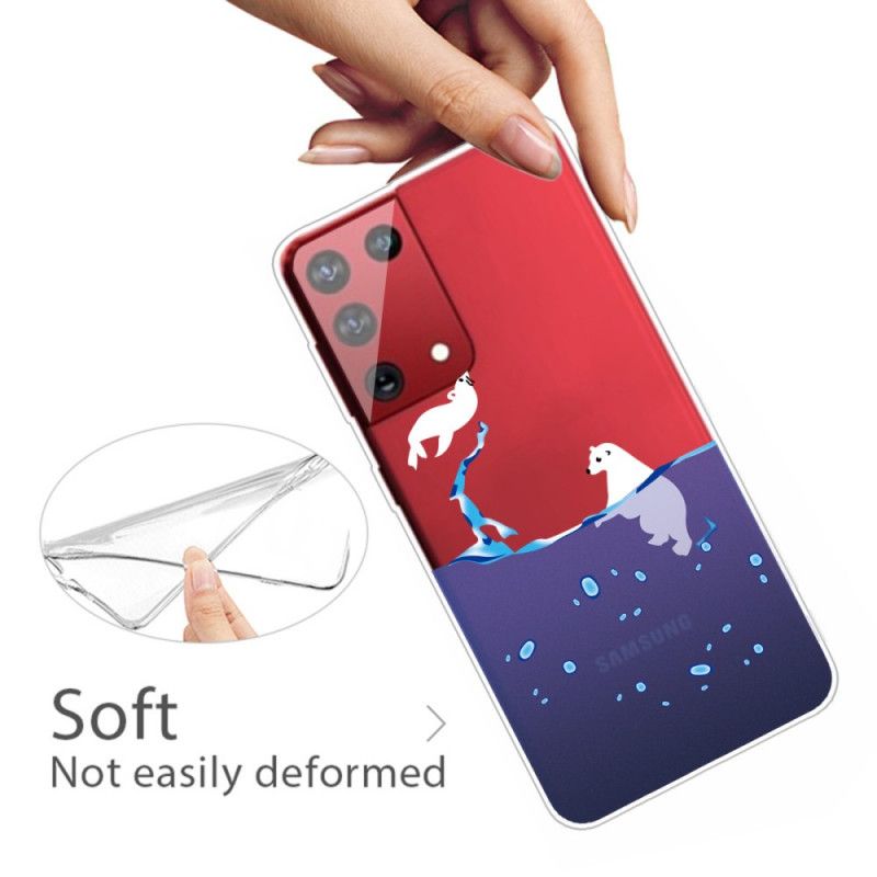 Etui Samsung Galaxy S21 Ultra 5G Gry Morskie
