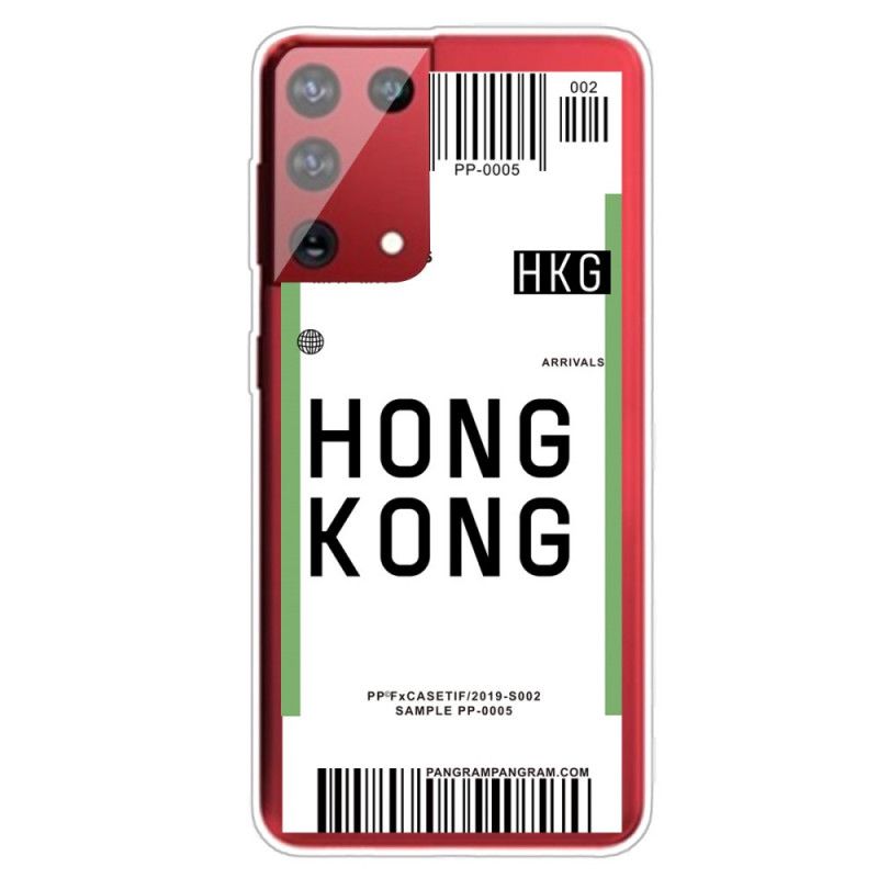 Etui Samsung Galaxy S21 Ultra 5G Karta Pokładowa Do Hongkongu Etui Ochronne