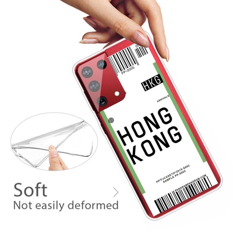 Etui Samsung Galaxy S21 Ultra 5G Karta Pokładowa Do Hongkongu Etui Ochronne