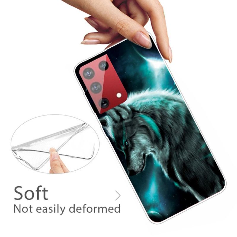 Etui Samsung Galaxy S21 Ultra 5G Królewski Wilk Etui Ochronne