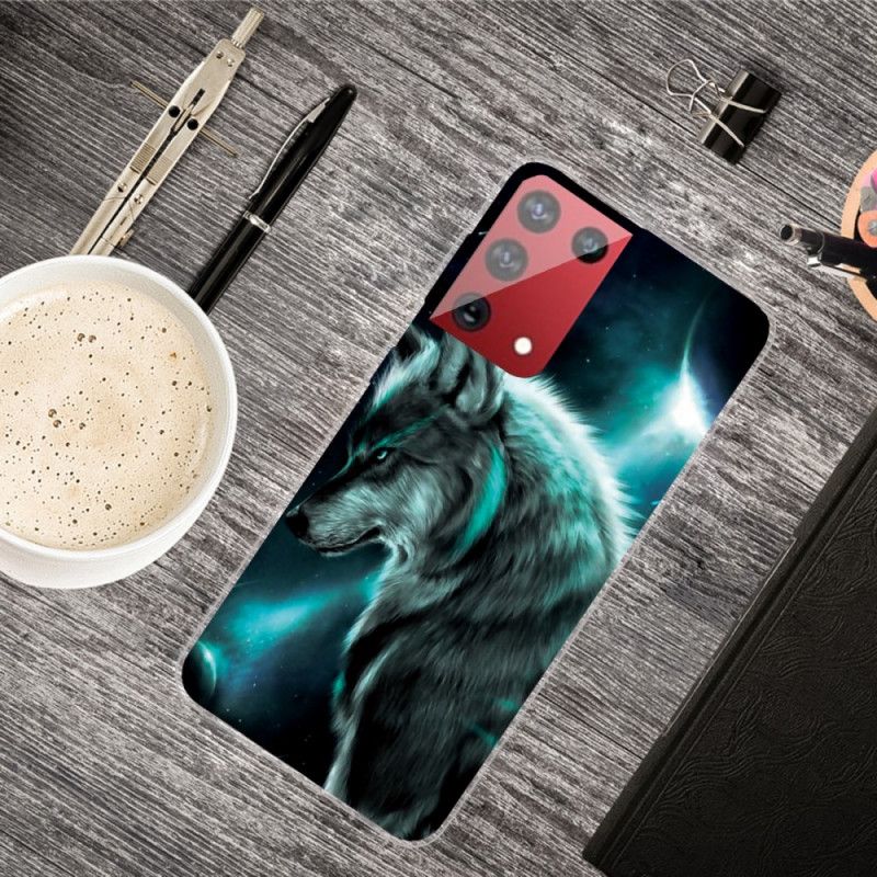 Etui Samsung Galaxy S21 Ultra 5G Królewski Wilk Etui Ochronne