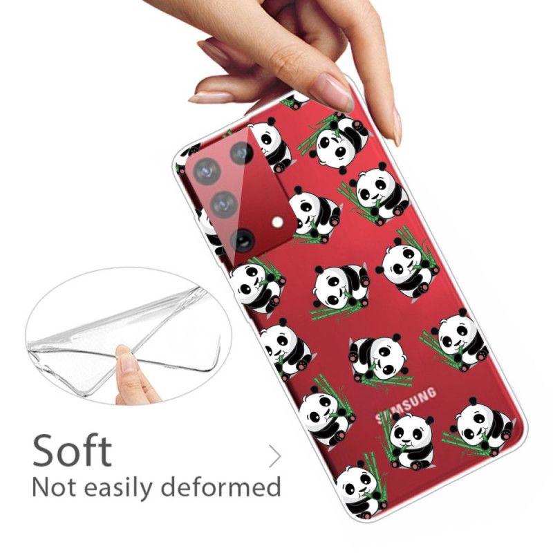 Etui Samsung Galaxy S21 Ultra 5G Małe Pandy Etui Ochronne