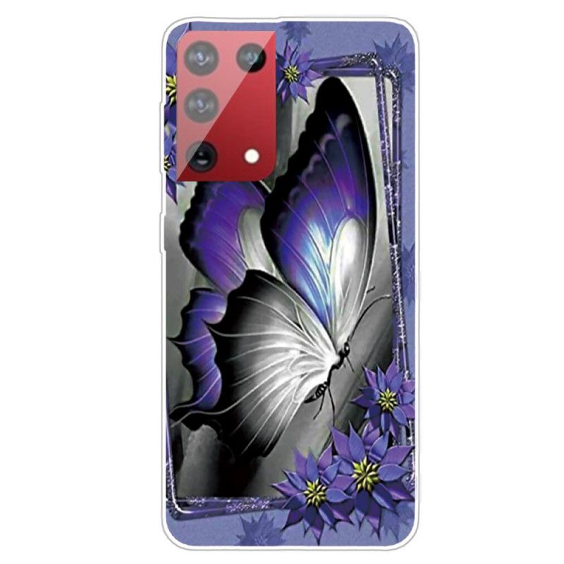 Etui Samsung Galaxy S21 Ultra 5G Motyl Królewski Etui Ochronne