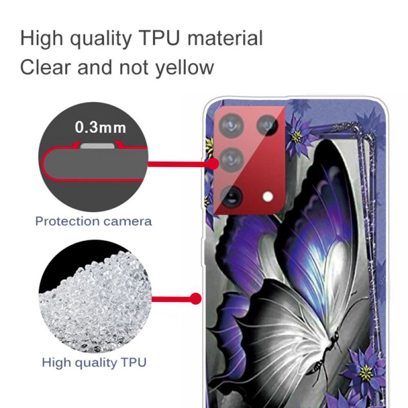 Etui Samsung Galaxy S21 Ultra 5G Motyl Królewski Etui Ochronne