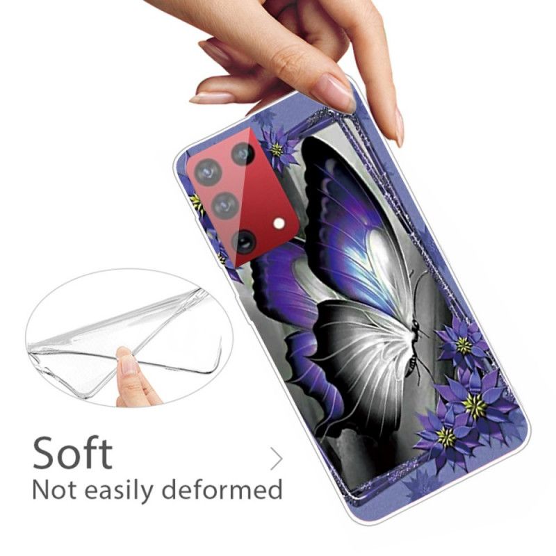 Etui Samsung Galaxy S21 Ultra 5G Motyl Królewski Etui Ochronne