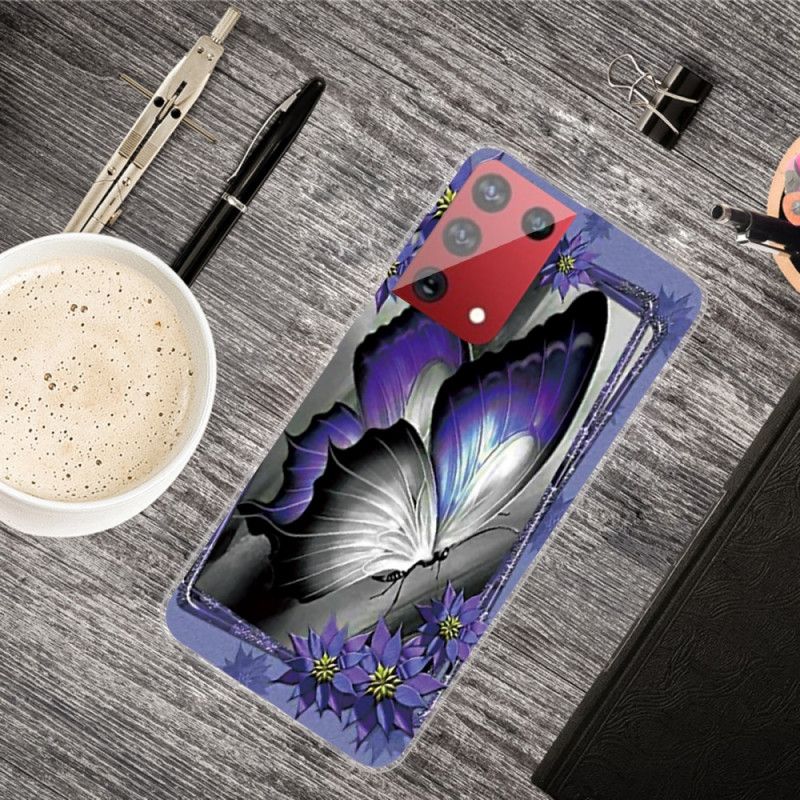 Etui Samsung Galaxy S21 Ultra 5G Motyl Królewski Etui Ochronne