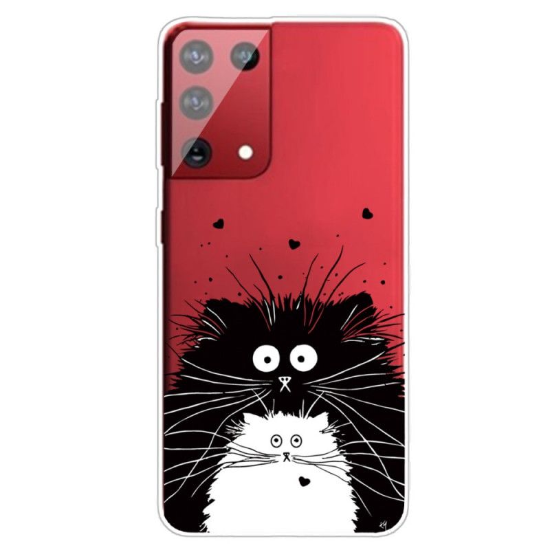 Etui Samsung Galaxy S21 Ultra 5G Obserwuj Koty Etui Ochronne