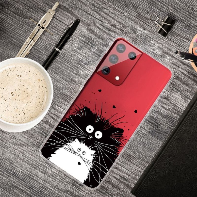 Etui Samsung Galaxy S21 Ultra 5G Obserwuj Koty Etui Ochronne