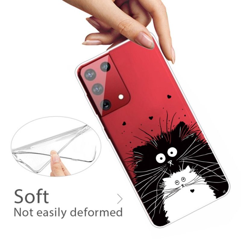 Etui Samsung Galaxy S21 Ultra 5G Obserwuj Koty Etui Ochronne