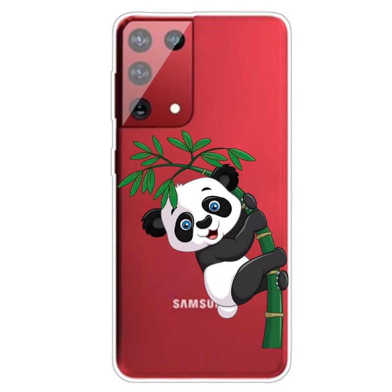 Etui Samsung Galaxy S21 Ultra 5G Panda Na Bambusie
