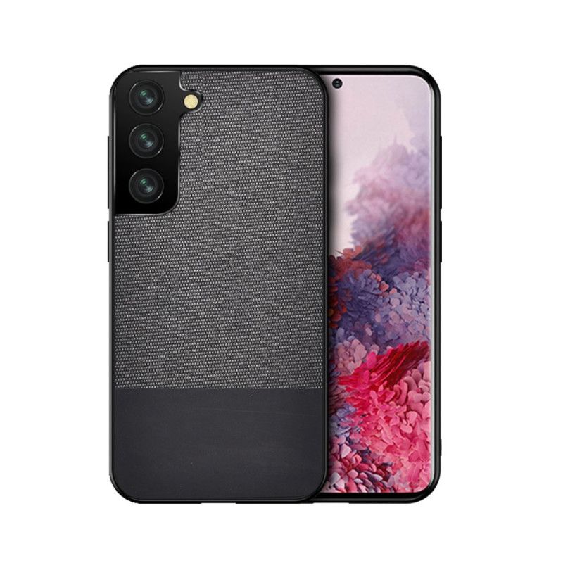 Etui Samsung Galaxy S21 Ultra 5G Szary Czarny Ugryzienie Ze Sztucznej Skóry