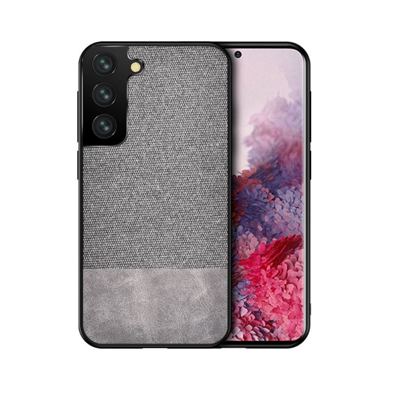 Etui Samsung Galaxy S21 Ultra 5G Szary Czarny Ugryzienie Ze Sztucznej Skóry