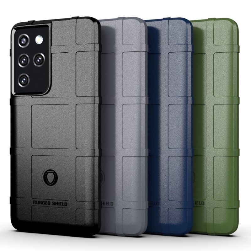 Etui Samsung Galaxy S21 Ultra 5G Szary Czarny Wytrzymała Tarcza