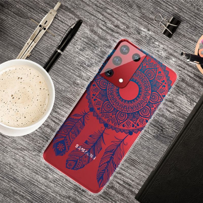 Etui Samsung Galaxy S21 Ultra 5G Wyjątkowa Kwiatowa Mandala Etui Ochronne