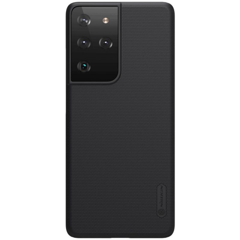 Futerały Samsung Galaxy S21 Ultra 5G Biały Czarny Sztywny Matowy Nillkin