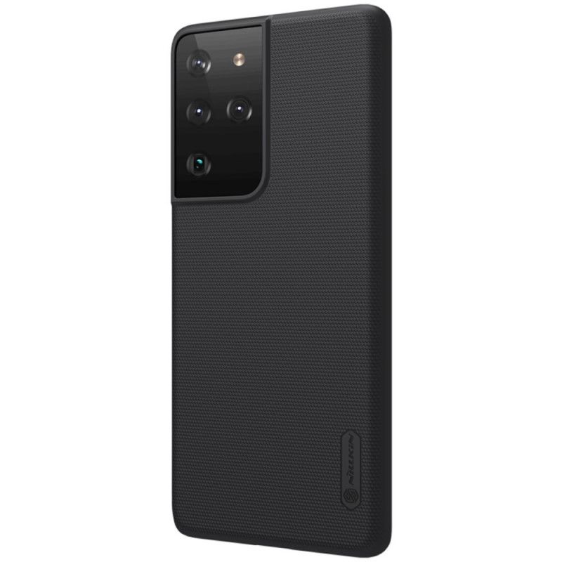 Futerały Samsung Galaxy S21 Ultra 5G Biały Czarny Sztywny Matowy Nillkin