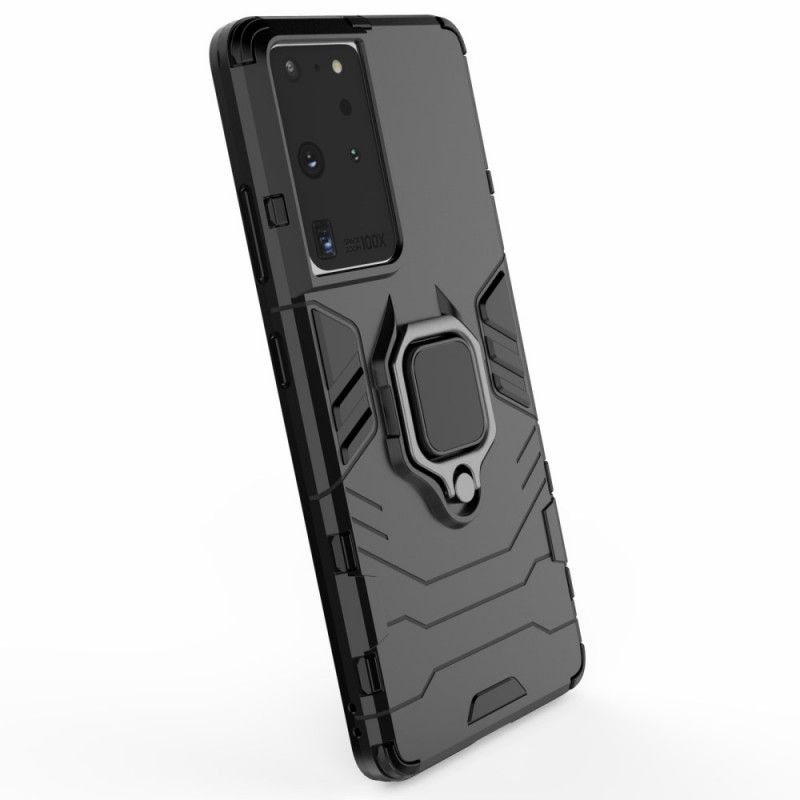 Futerały Samsung Galaxy S21 Ultra 5G Czerwony Czarny Etui na Telefon Pierścień Oporowy