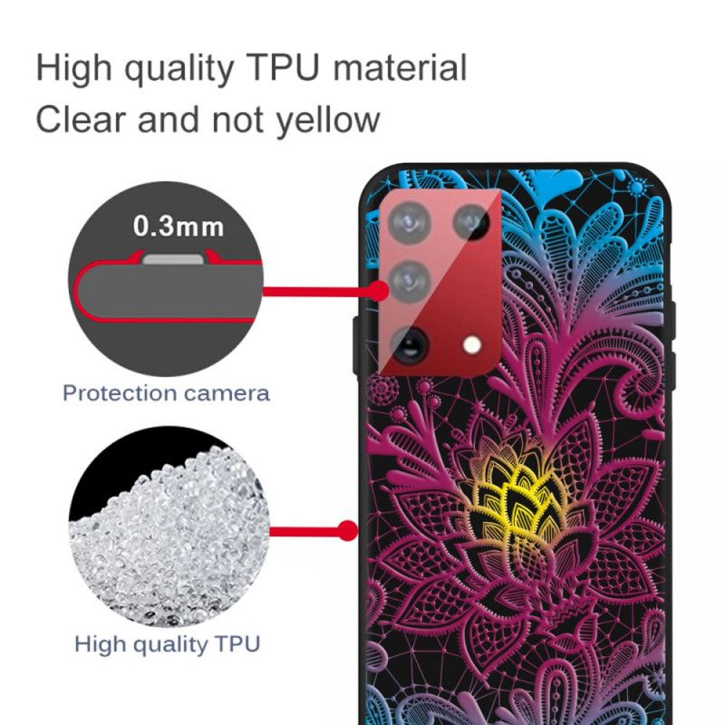 Futerały Samsung Galaxy S21 Ultra 5G Etui na Telefon Intensywny Kwiatowy