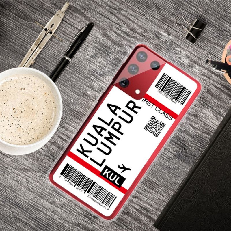 Futerały Samsung Galaxy S21 Ultra 5G Etui na Telefon Karta Pokładowa Do Kuala Lumpur