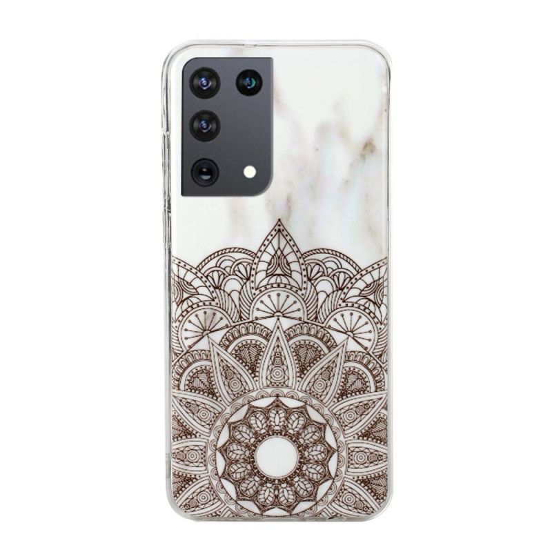 Futerały Samsung Galaxy S21 Ultra 5G Etui na Telefon Marmurkowa Mandala