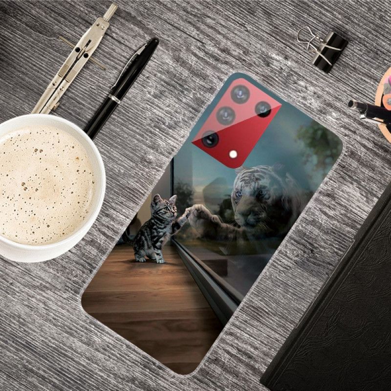 Futerały Samsung Galaxy S21 Ultra 5G Etui na Telefon Sen Kociaka
