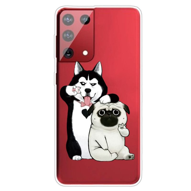 Futerały Samsung Galaxy S21 Ultra 5G Etui na Telefon Śmieszne Psy