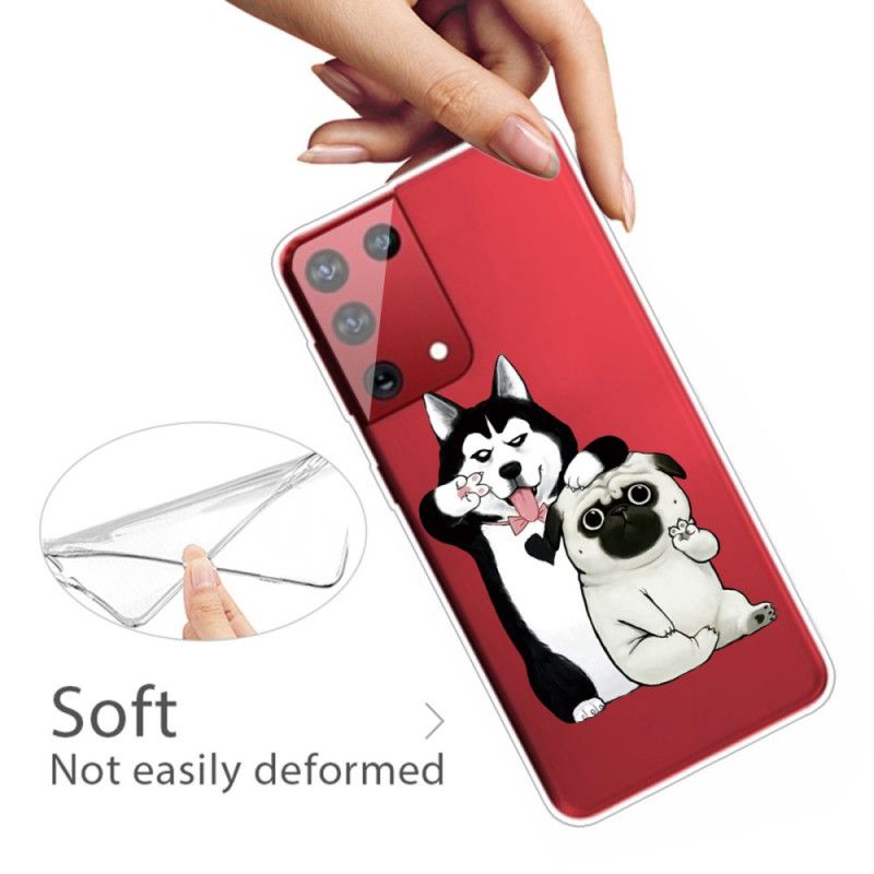 Futerały Samsung Galaxy S21 Ultra 5G Etui na Telefon Śmieszne Psy