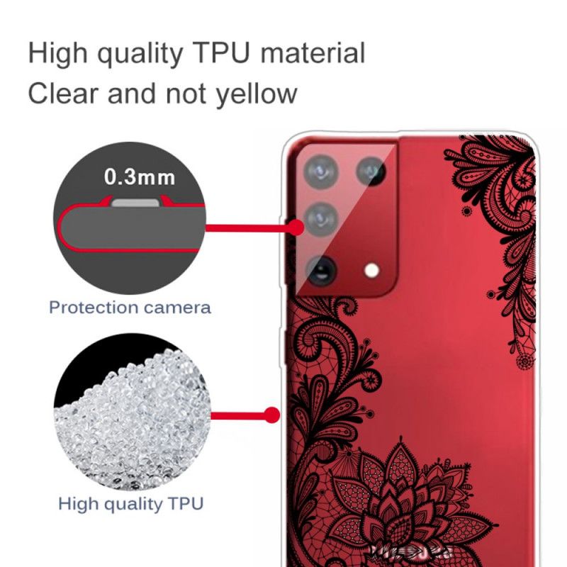 Futerały Samsung Galaxy S21 Ultra 5G Etui na Telefon Wysublimowana Koronka