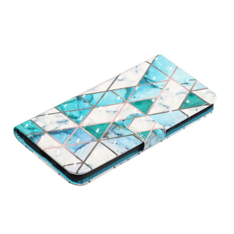 Pokrowce Samsung Galaxy S21 Ultra 5G Marmurowe Punkty Świetlne Z Paskiem