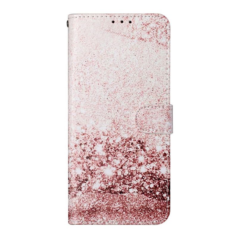Skórzany Futerał Samsung Galaxy S21 Ultra 5G Etui na Telefon Designerskie Cekiny
