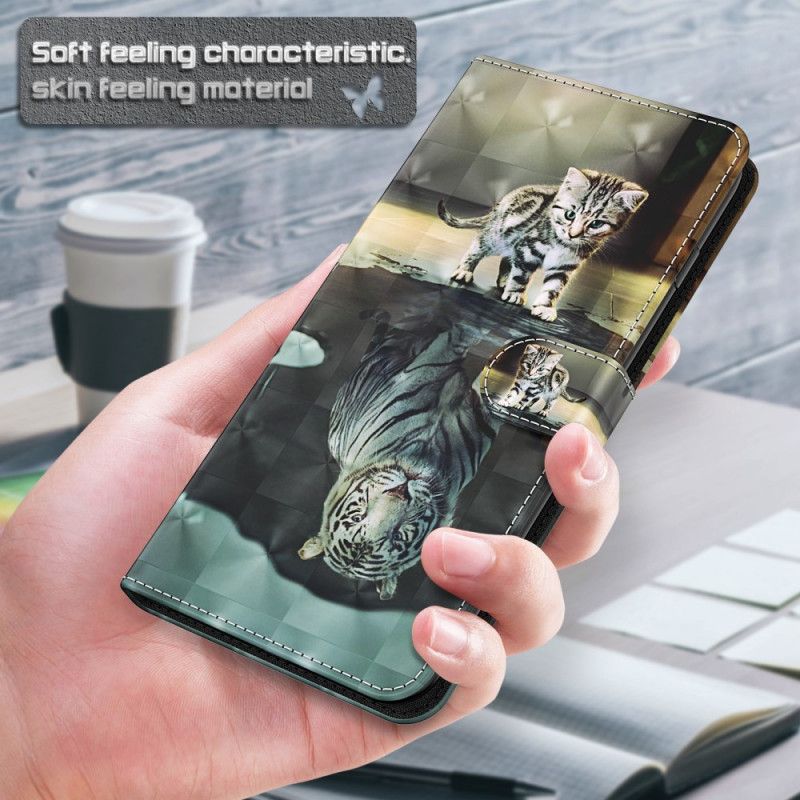 Skórzany Futerał Samsung Galaxy S21 Ultra 5G Etui na Telefon Ernest Tygrys