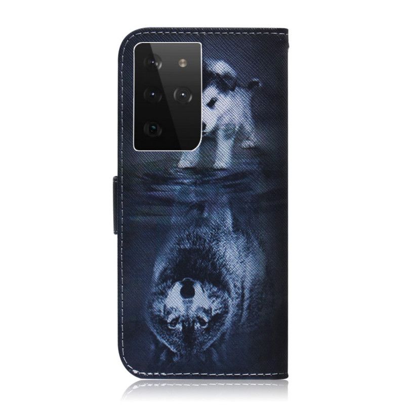 Skórzany Futerał Samsung Galaxy S21 Ultra 5G Etui na Telefon Ernesto Wilka