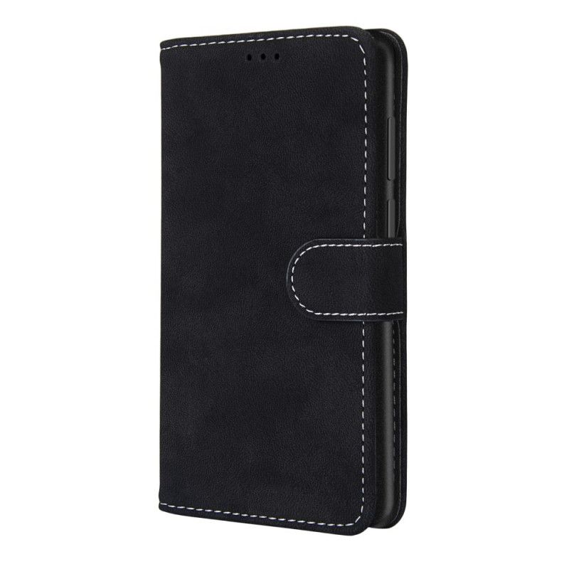 Skórzany Futerał Samsung Galaxy S21 Ultra 5G Szary Czarny Etui na Telefon Skóra Ekologiczna W Nowych Kolorach Vintage