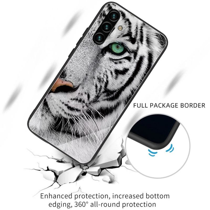 Etui Do Samsung Galaxy A13 5g Tygrys Ze Szkła Hartowanego