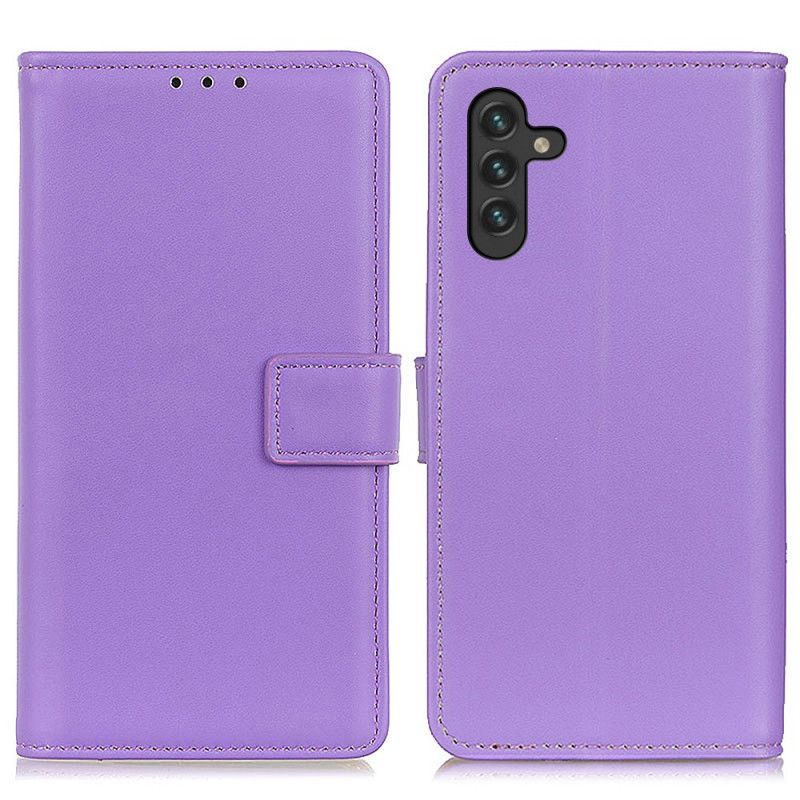 Etui Folio Do Samsung Galaxy A13 5g Błyszcząca Sztuczna Skóra