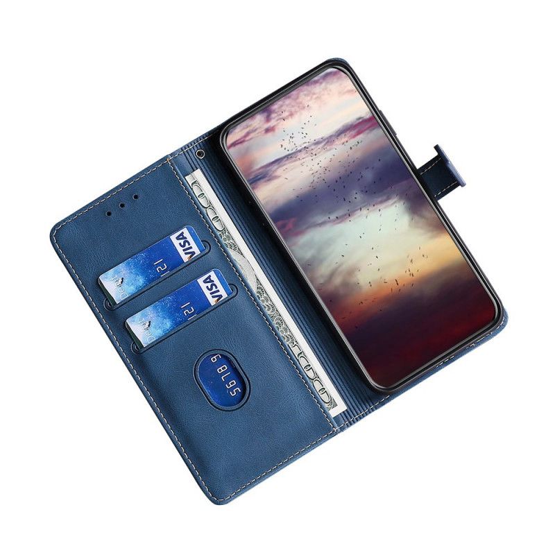 Etui Folio Samsung Galaxy A13 5g Dwukolorowa Stylowa Skóra Ekologiczna Etui Ochronne