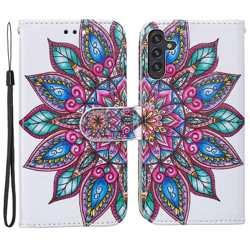 Etui Folio Samsung Galaxy A13 5g Narysowana Mandala