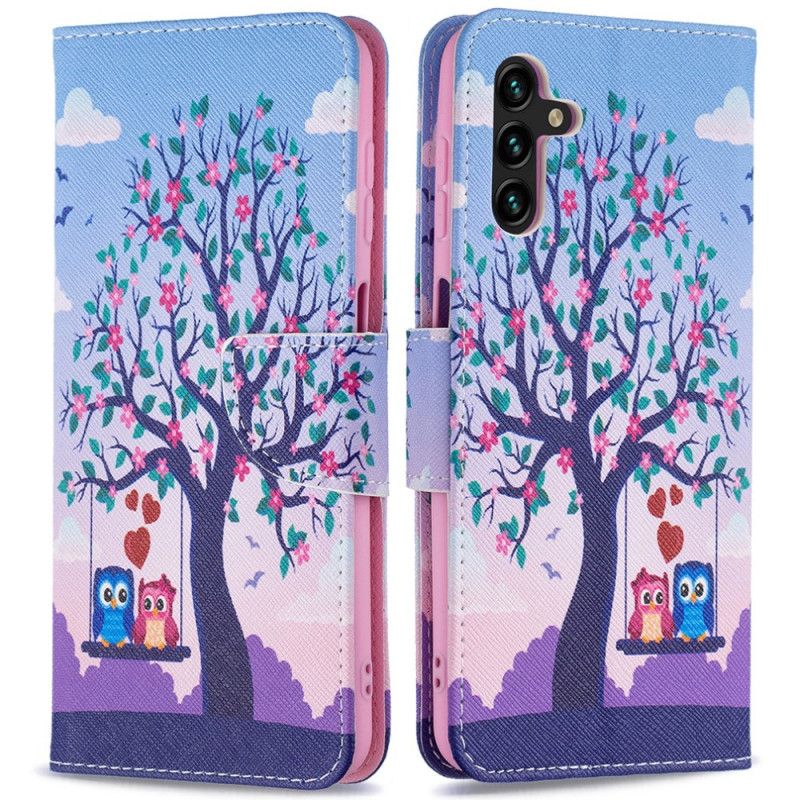 Etui Folio Samsung Galaxy A13 5g Sowy Na Huśtawce