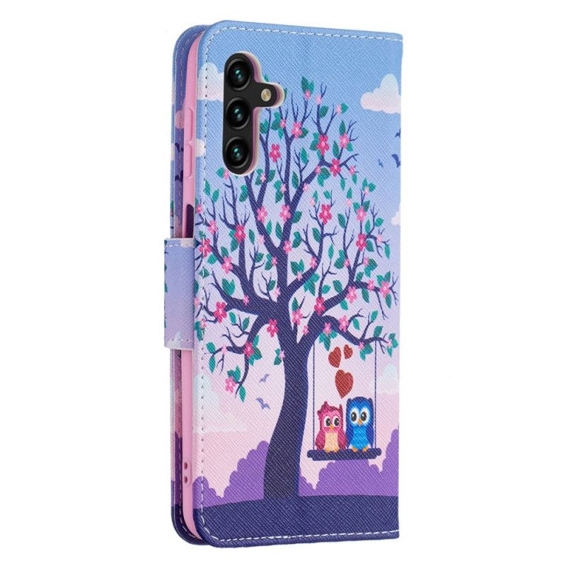 Etui Folio Samsung Galaxy A13 5g Sowy Na Huśtawce